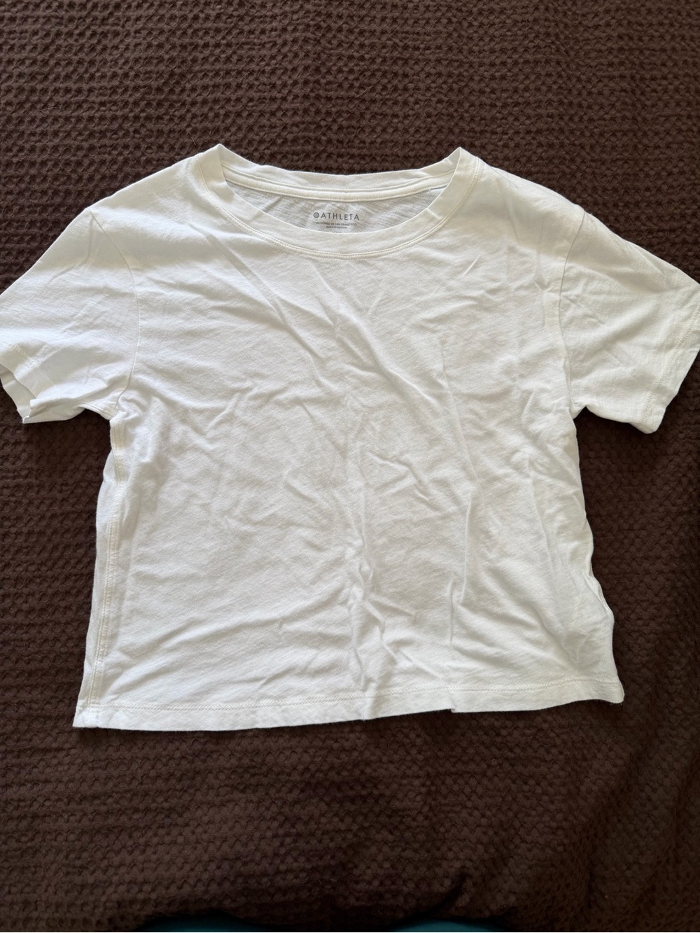 Athleta White Short Sleeve Tee